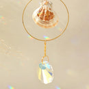 Axyaa Crystal Conch Sun Catcher Prism Garden Decoration Rainbow Light Catcher