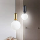 Axyaa Modern Glass Chandelier Pendant Lights Black Gold for Dining & Bedroom