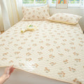 Axyaa Ice Silk Mat Cool Mattress Cover 3-Piece Set