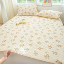 Axyaa Ice Silk Mat Cool Mattress Cover 3-Piece Set