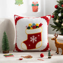Axyaa Christmas Embroidered Pillowcase Sofa Cushion Cover 45x45cm Home Decor