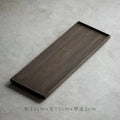 Axyaa Teak Wood Tea Tray Cake Rack - Charcoal Teapot Base Serving Dish
