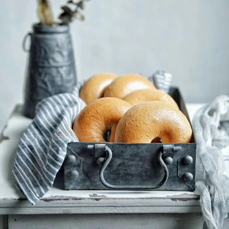 Axya Rectangular Iron Serving Trays French Country Home Decor Photography Props