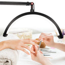 Axyaa 20W LED Half Moon Ring Floor Lamp for Beauty & Skincare