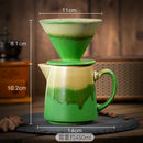Axyaa Retro Ceramic Coffee Brewing Set - Handcrafted Kiln Design
