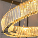 Axyaa Crystal Chandelier Stair Pendant Living Room Lights