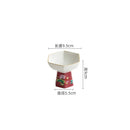 Axyaa Ceramic Hexagonal High Footed Bowl - Elegant Dessert & Snack Bowl