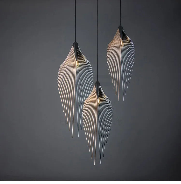 Axyaa Designer LED Flying Wing Chandelier Pendant Lamps for Living Room Lighting