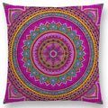 Axyaa Boho Rainbow Mandala Pillow Case Sun Moon Flowers Dream Fantasy Cover