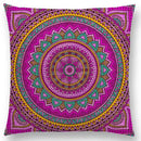 Axyaa Boho Rainbow Mandala Pillow Case Sun Moon Flowers Dream Fantasy Cover