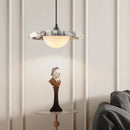 Axyaa Black Stone Pendant Chandelier for Luxury Home Decor