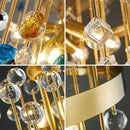 Luxury Colorful Crystal Chandelier by Axyaa for Elegant Indoor Lighting