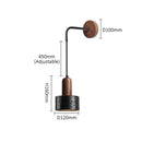 Axyaa Black Stone Wall Sconce Light - Nordic Minimalist LED E27 Wall Lamps