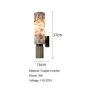 Marble Copper Wall Lamp for Villa Aisle Bedroom Sconce by Axyaa