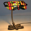 Axyaa Dragonfly Tiffany Glass Table Lamp - Baroque Style Bedroom Lighting
