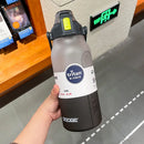 Axyaa 1500/2000ml Tritan Water Bottle with Time Marker, Leak-Proof, BPA-Free Gradient Color