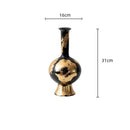 Axyaa Gold Foil Pattern Ceramic Vase - Modern Home Decor Handicrafts