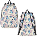 Axyaa Kids Backpack: Stitch Pink Angel School Daypack for Students.