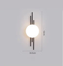 Axyaa Nordic LED Wall Light Sconce, Minimalist Design, Living Room Bedside Lamp