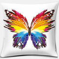 Rainbow Square Pillowcase by Axyaa: Home & Car Decor Accent