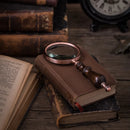 Axya Vintage Handheld Magnifier Glass for Reading, Photography, and Work