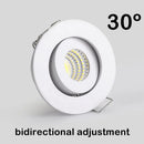 Axyaa 10 Pcs 5W Dimmable Aluminum LED Ceiling Downlight COB Spot Light
