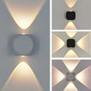 Axyaa LED Wall Lamp: Modern, Waterproof, Indoor/Outdoor, Up Down, Nordic, Aluminum, White/Black.