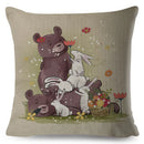 Axyaa Cartoon Panda Bear Pillowcase 45x45cm for Home Decor