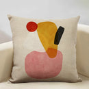 Axyaa Geometric Lines Pattern Art Decoration Cushion Cover 45x45cm Linen