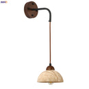 Axyaa Yellow Travertine LED Wall Lamp - Wood Nordic Vintage Light