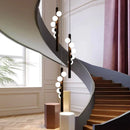 Axyaa LED Pendant Light for Staircase Chandeliers Living Room Indoor Lighting