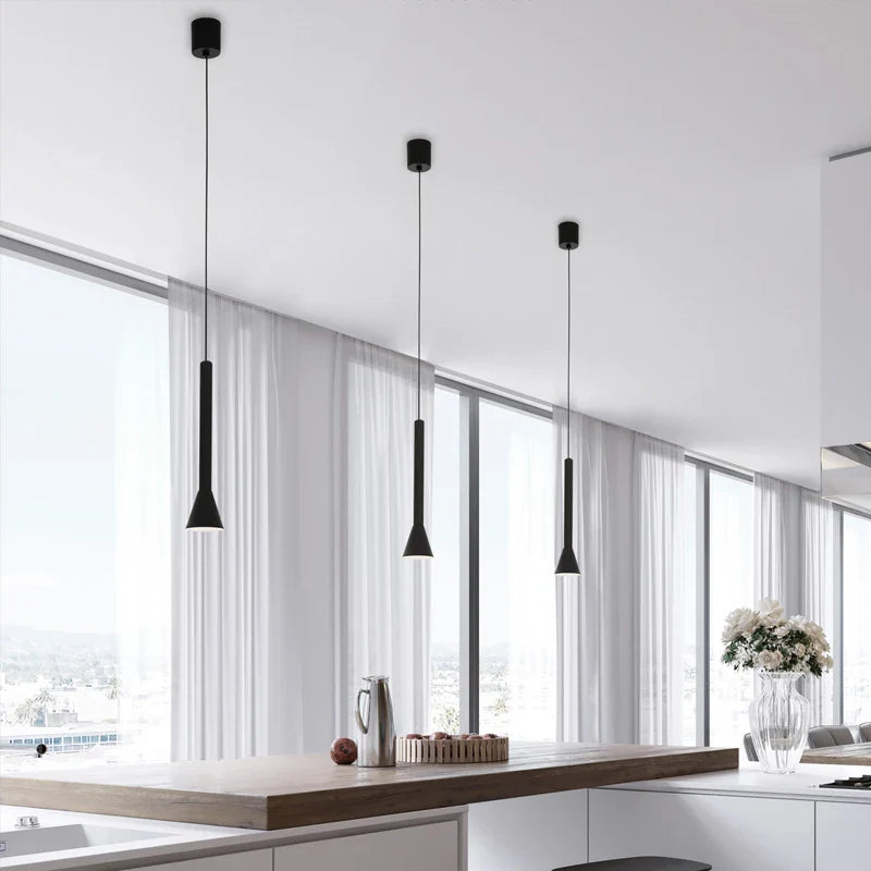 Axyaa Nordic Horn-Shaped Pendant Chandelier for Modern Living Room