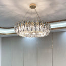 Axyaa Crystal Light Luxury Chandelier for Living Room, Dining Room, and Bedroom