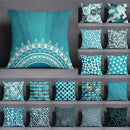 Axyaa Blue Fresh Air Pillowcase for Home, Office, Bedroom, Sofa, Car - Gift and Decoration