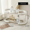 Axyaa Acrylic Makeup & Perfume Organizer: 3 Tier Cosmetic & Spice Rack Tray