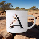 Enamel Creative Coffee Cups Vintage Design by Axyaa