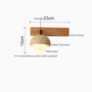 Axyaa LED Wall Lamps Indoor Bedroom Loft Pull Chain Yellow Travertine Vintage Wabi Sabi Mirror Light