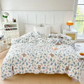 Axyaa Striped Cotton Duvet Cover for Queen/King Size Double Bed - Single Bed Kids Cover