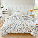 Axyaa Striped Cotton Duvet Cover for Queen/King Size Double Bed - Single Bed Kids Cover