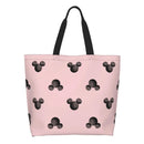 Axyaa Mickey Mouse Head Shoulder Bag - Large Capacity Stylish Women's Shopping Bag