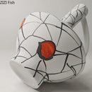 Irregular Ceramic Vase by Axyaa: Abstract Aesthetic Room Decor with Artificial Flowers