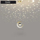 Axyaa Moon-and-Stars Pendant Lamp for Bedroom Dining Room Balcony