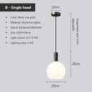 Axyaa Nordic Glass Pendant Light for Dining Kitchen Bedroom Living Room