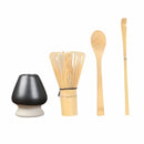 Axyaa Bamboo Tea Set: Whisk, Spoon, Brush - High Quality Japanese Teaware