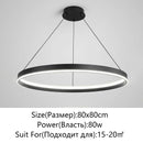 Axyaa Modern Round LED Chandelier for Home Ceiling Lighting