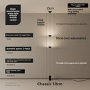 Axyaa Gold Black LED Cone Floor Lamp for Modern Indoor Lighting