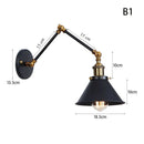 Axyaa Adjustable Long Arm Wall Sconce Reading Lights