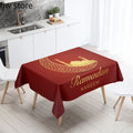 Axyaa Ramadan Kareem Decor Tablecloth - Waterproof & Stain Resistant