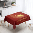 Axyaa Ramadan Kareem Decor Tablecloth - Waterproof & Stain Resistant