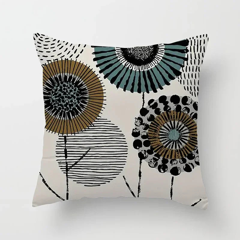 Bohemian Geometric Pattern Printed Pillowcase - Axyaa Brand